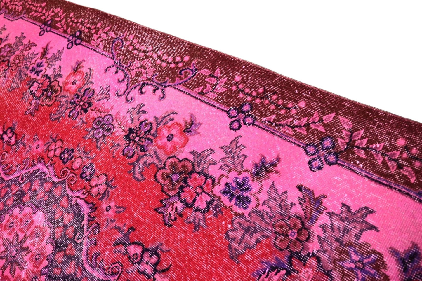 Roze vintage vloerkleed - E985 - Lavinta