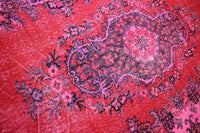 Roze vintage vloerkleed - E985 - Lavinta