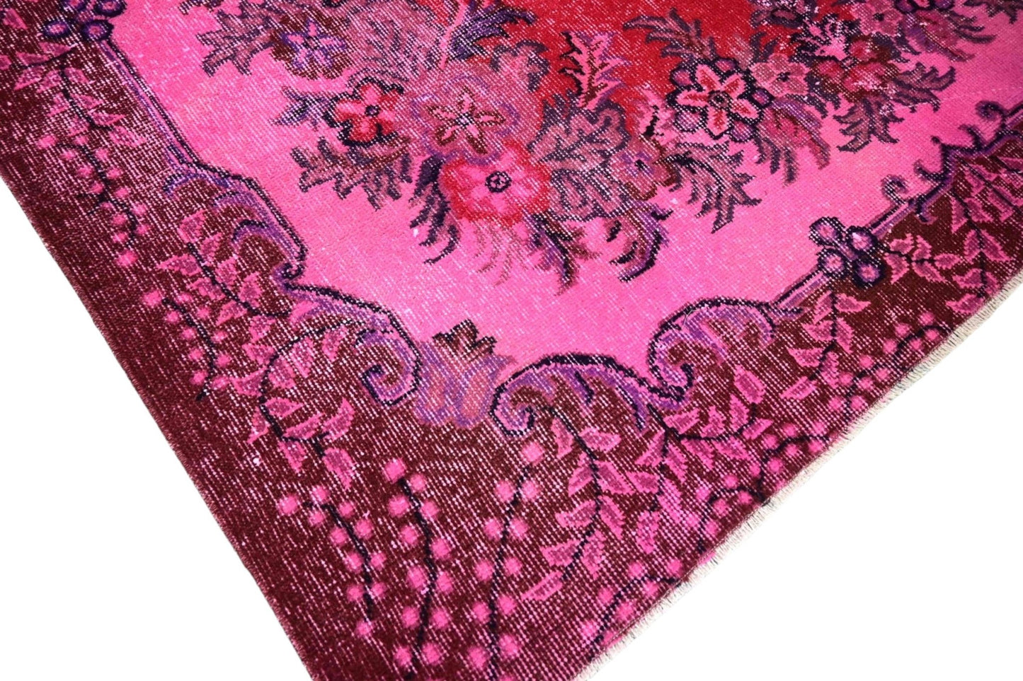 Roze vintage vloerkleed - E985 - Lavinta