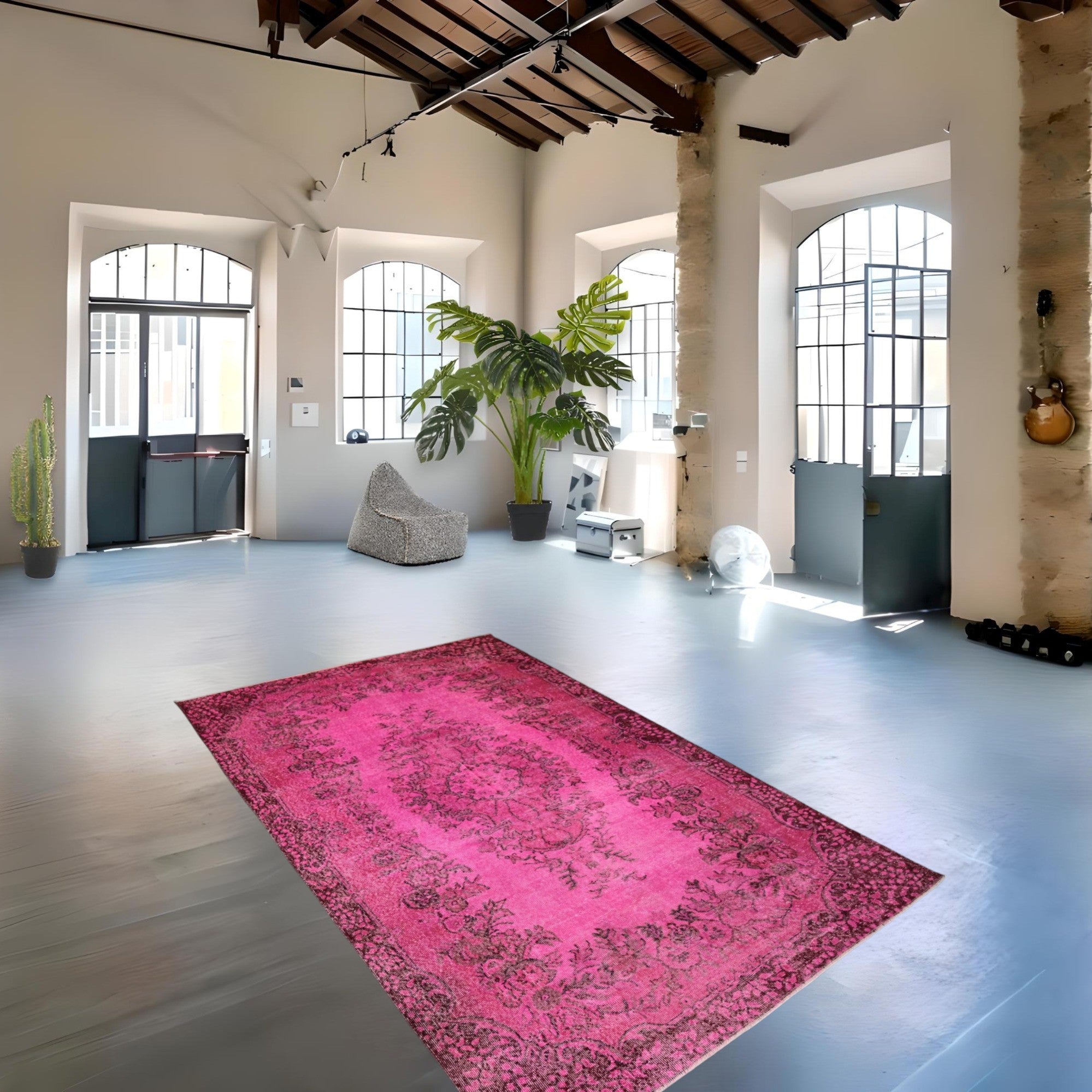 Pink Vintage Rug - F158