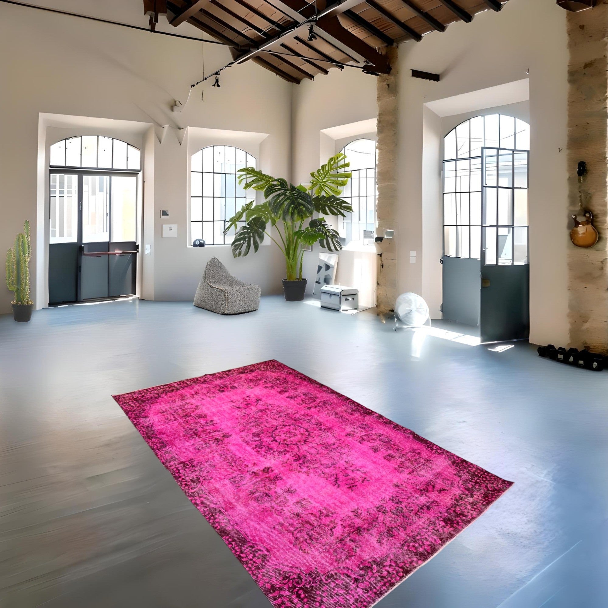 Pink Vintage Rug - F191