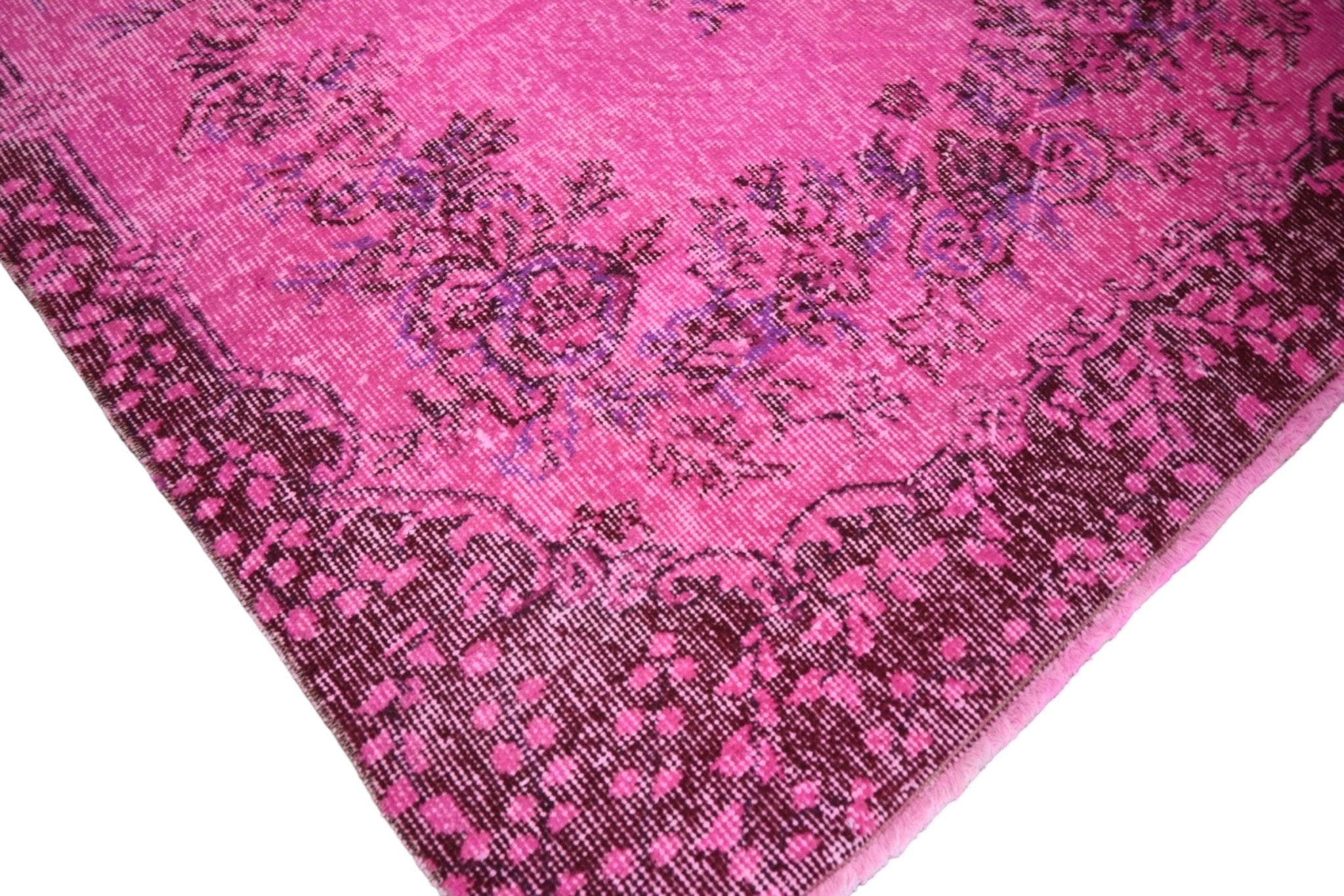 Roze vintage vloerkleed - F218 - Lavinta