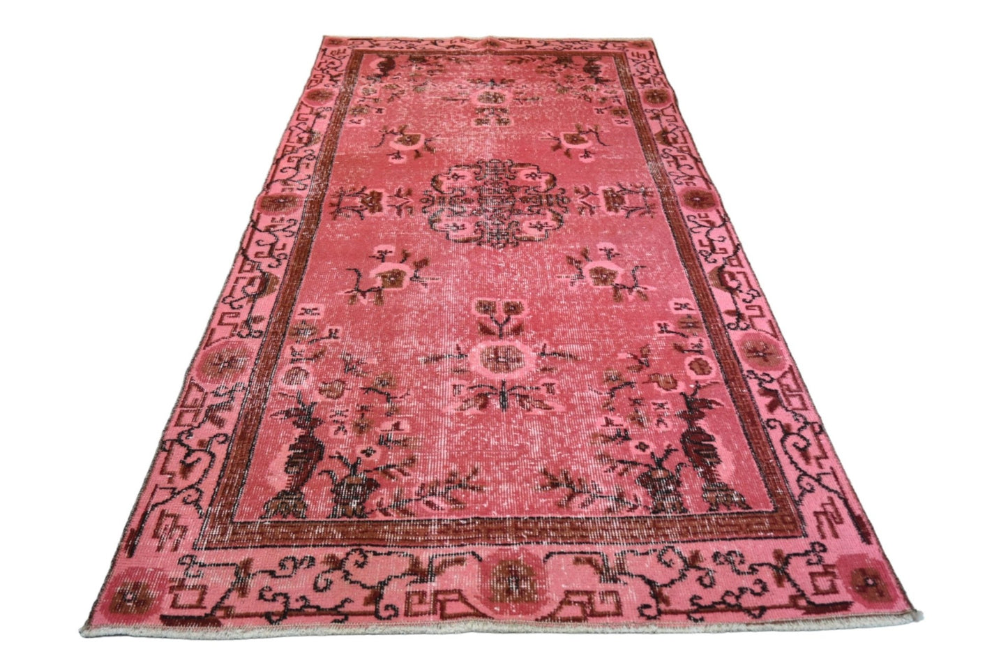 Roze vintage vloerkleed - F222 - Lavinta