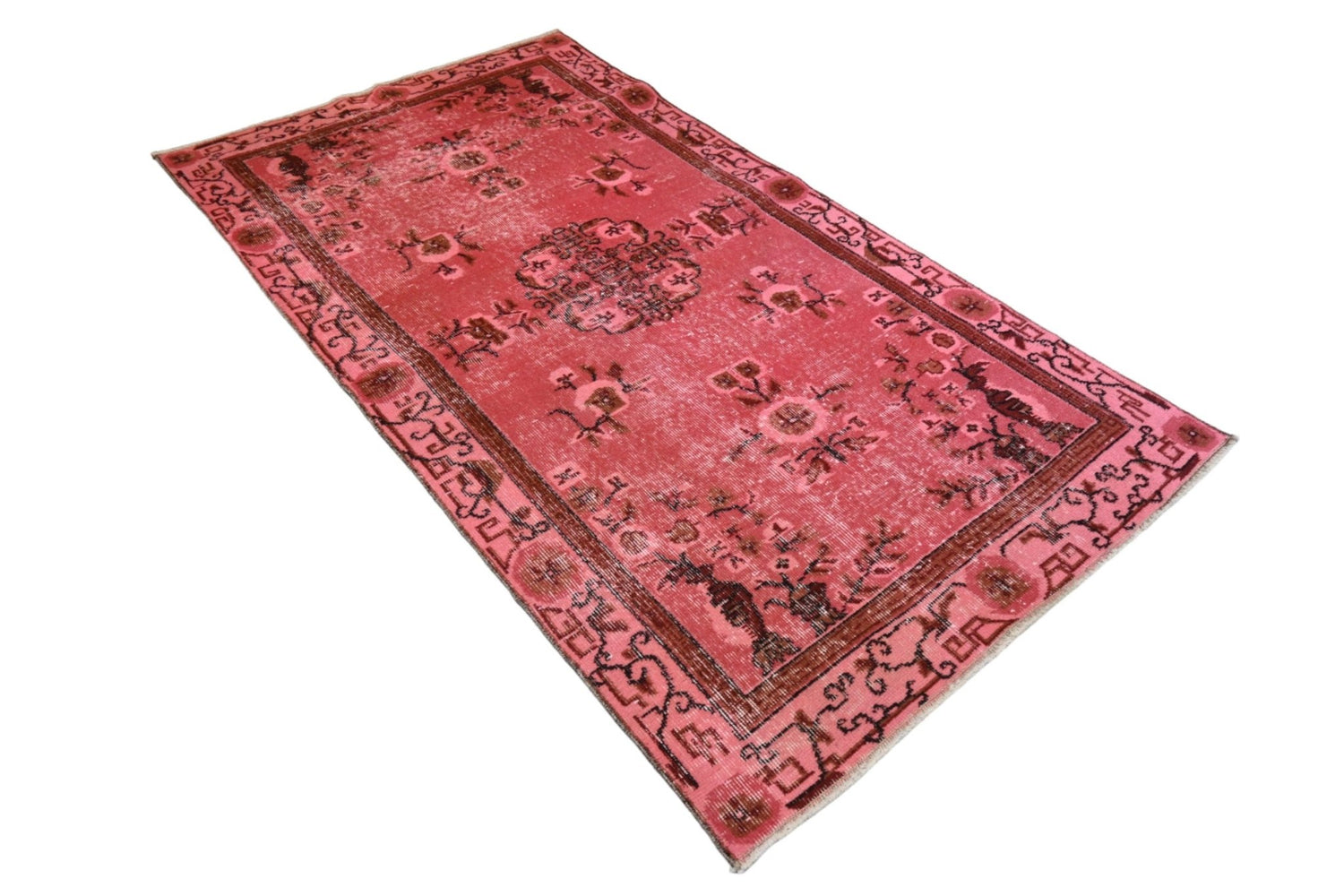 Roze vintage vloerkleed - F222 - Lavinta