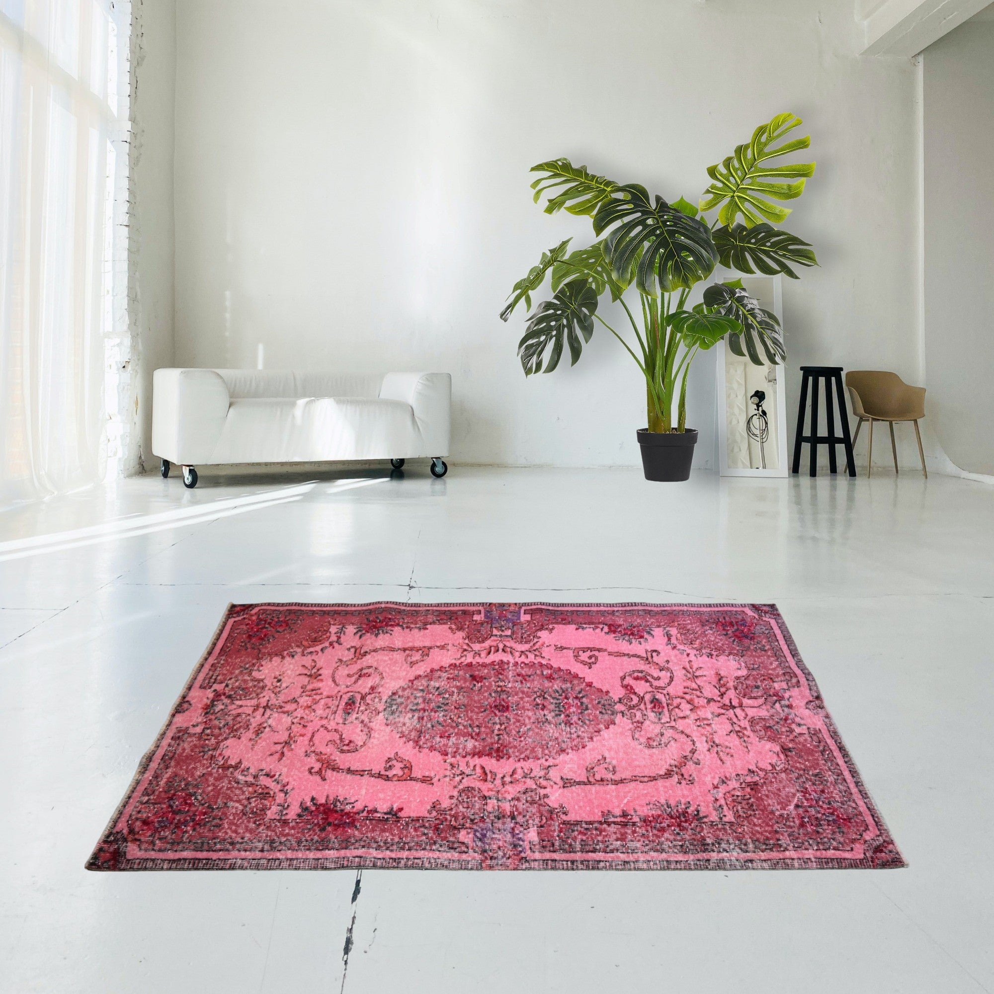 Pink Vintage Rug - F228