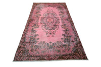 Roze vintage vloerkleed - F233 - Lavinta