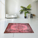 Roze vintage vloerkleed - F233 - Lavinta