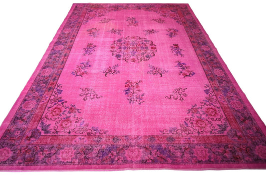 Roze vintage vloerkleed - F267 - Lavinta