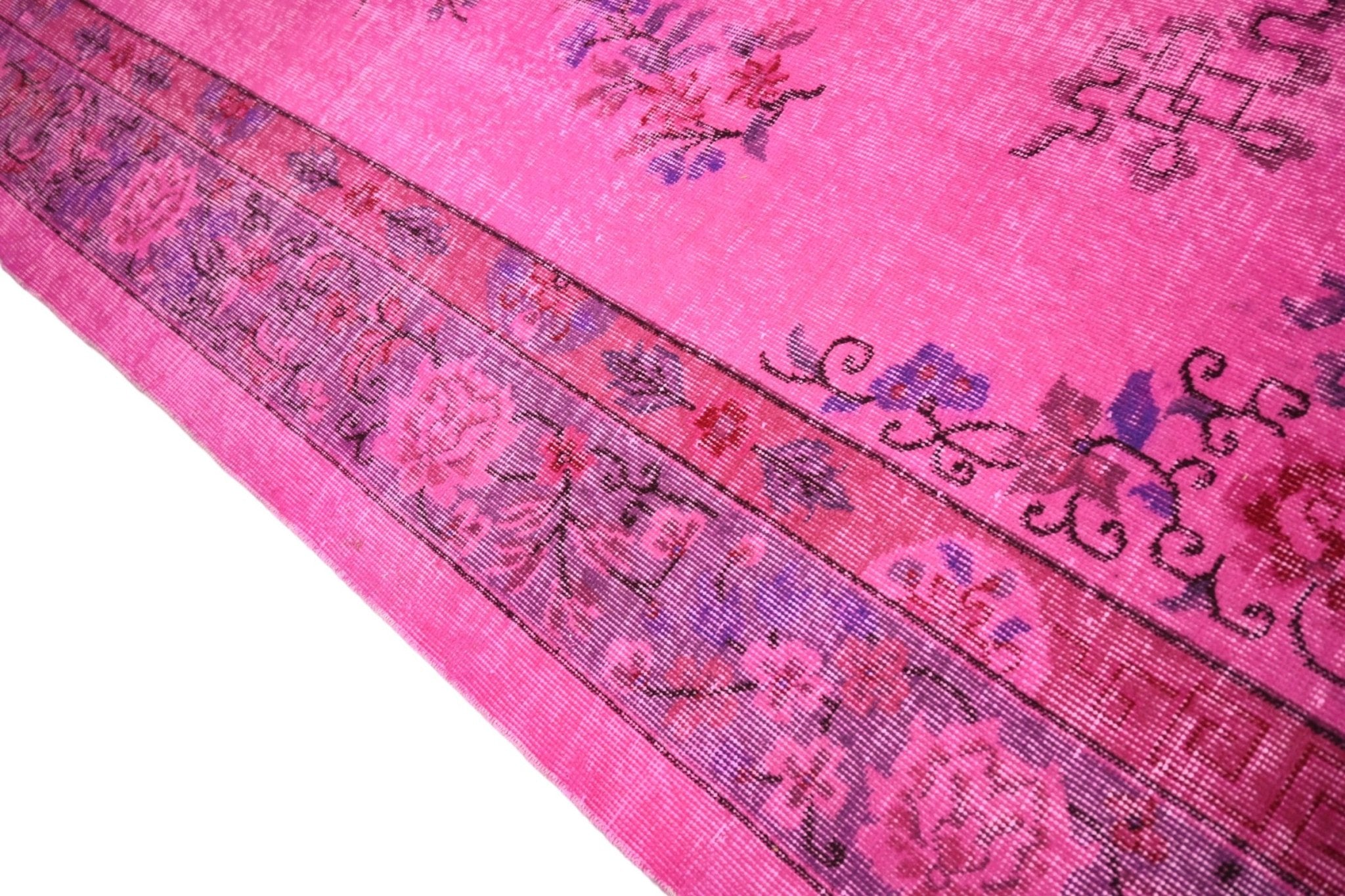 Roze vintage vloerkleed - F267 - Lavinta