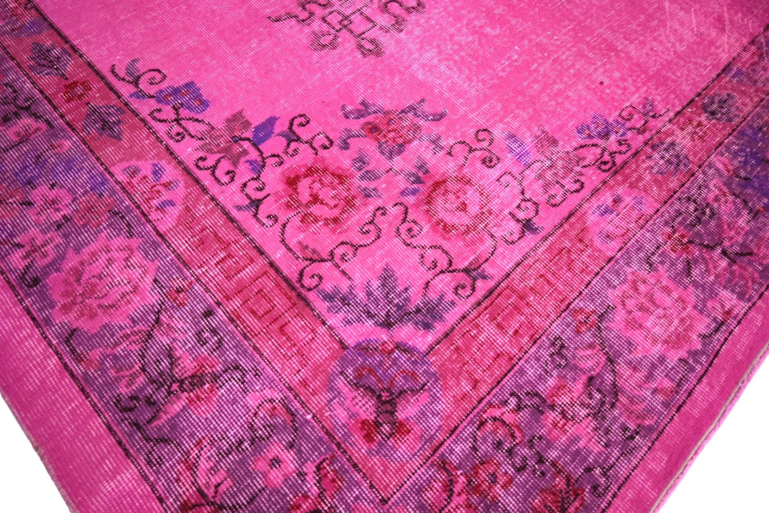 Roze vintage vloerkleed - F267 - Lavinta