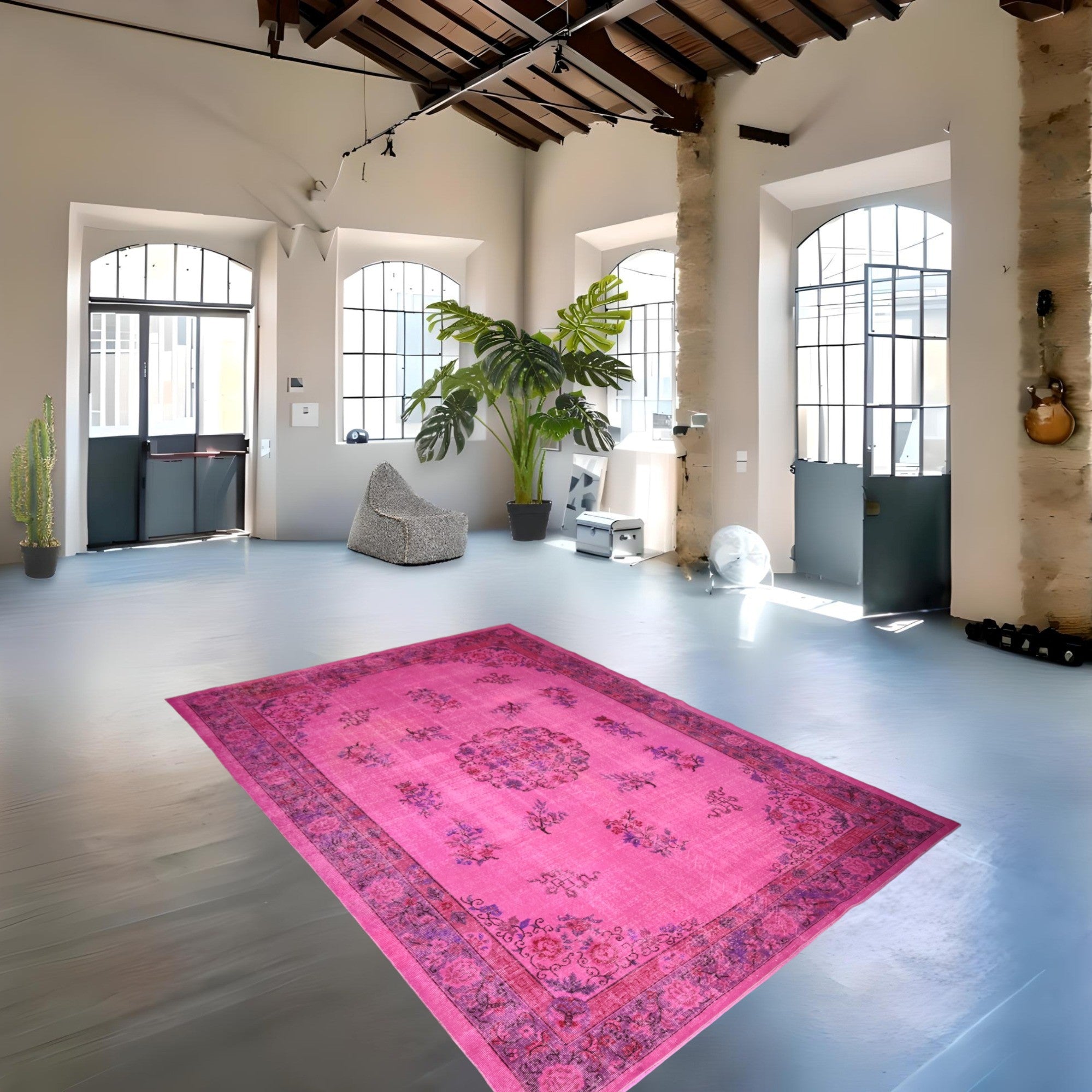 Pink Vintage Rug - F267