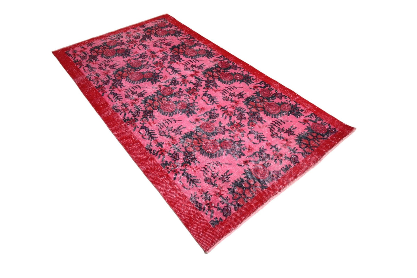 Roze vintage vloerkleed - F276 - Lavinta