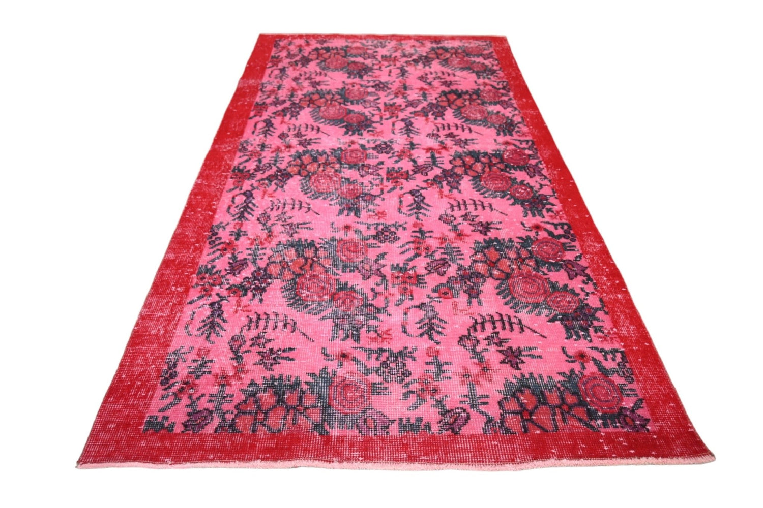 Roze vintage vloerkleed - F276 - Lavinta