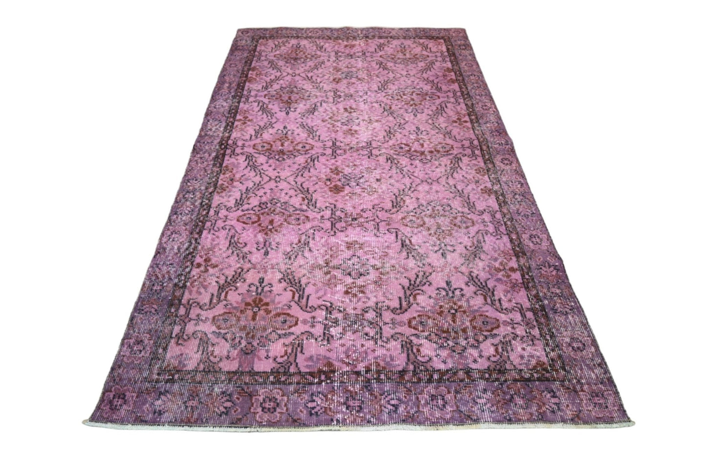 Roze vintage vloerkleed - F283 - Lavinta