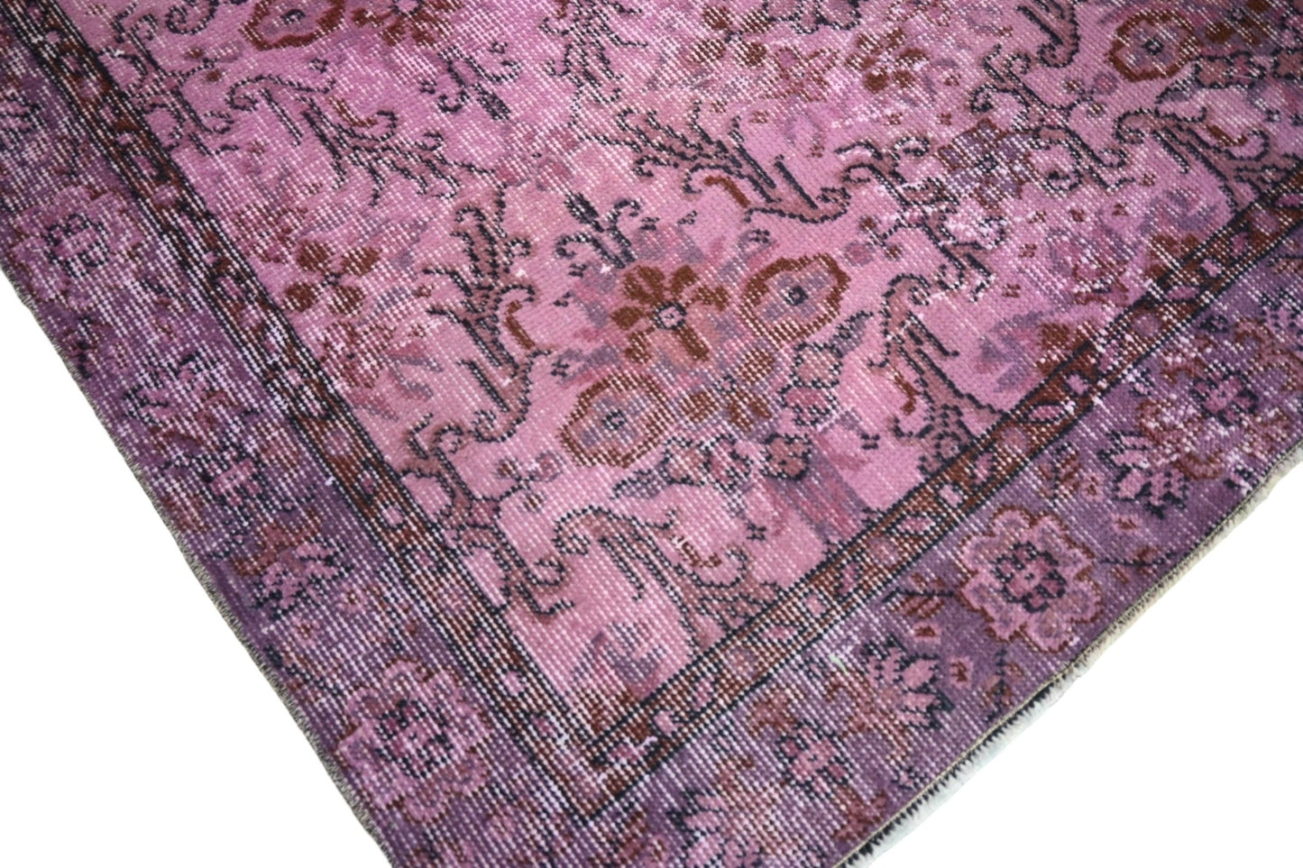 Roze vintage vloerkleed - F283 - Lavinta