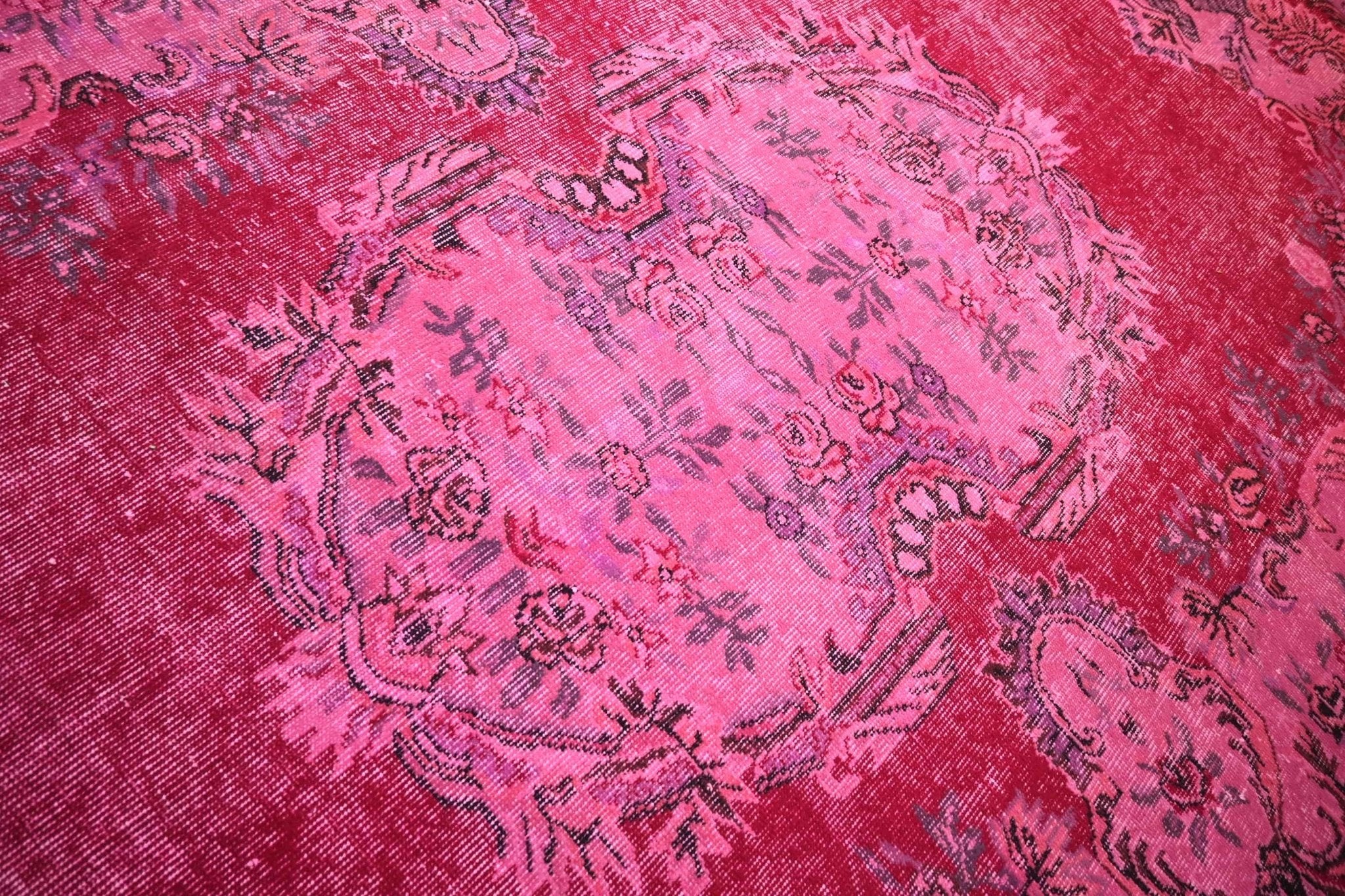 Roze vintage vloerkleed - F381 - Lavinta