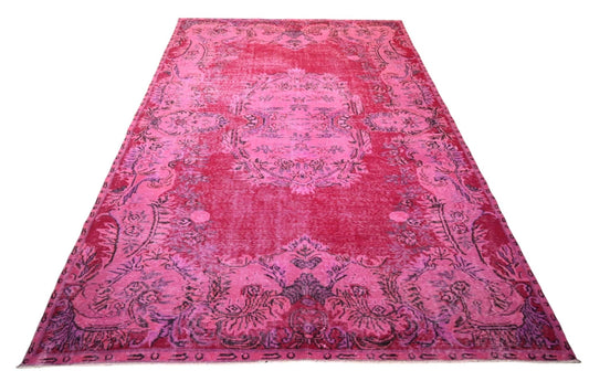 Roze vintage vloerkleed - F381 - Lavinta