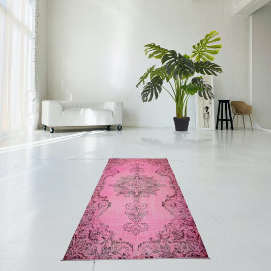 Roze vintage vloerkleed - F399 - Lavinta