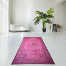 Roze vintage vloerkleed - F406 - Lavinta