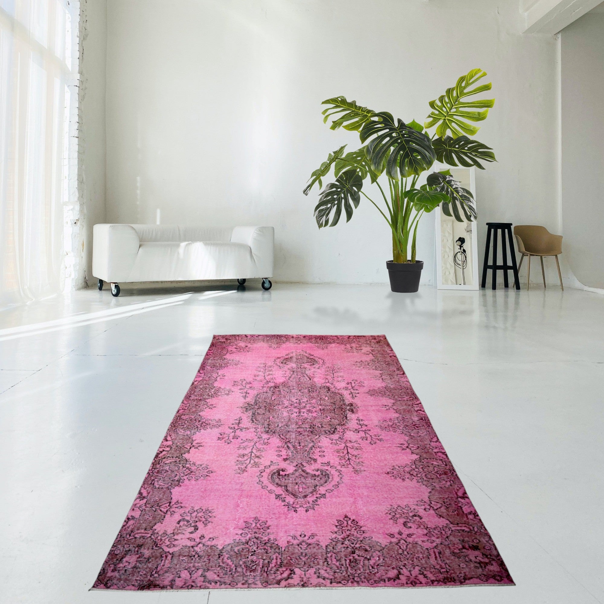 Pink Vintage Rug - F408