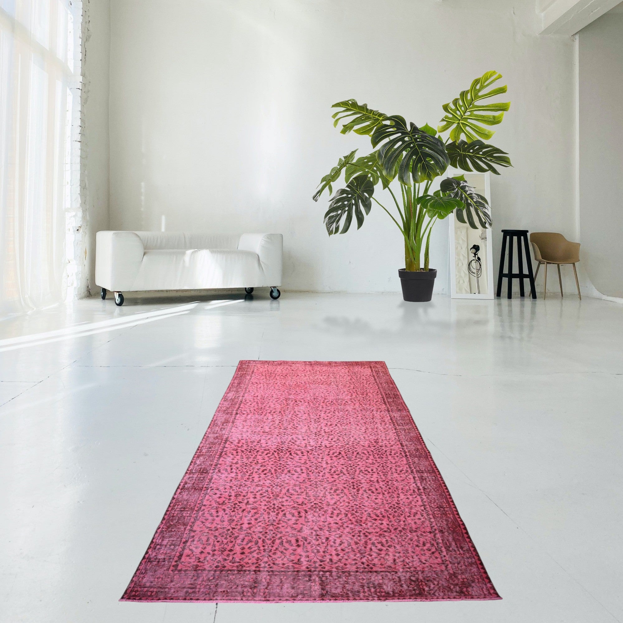 Pink Vintage Rug - F412