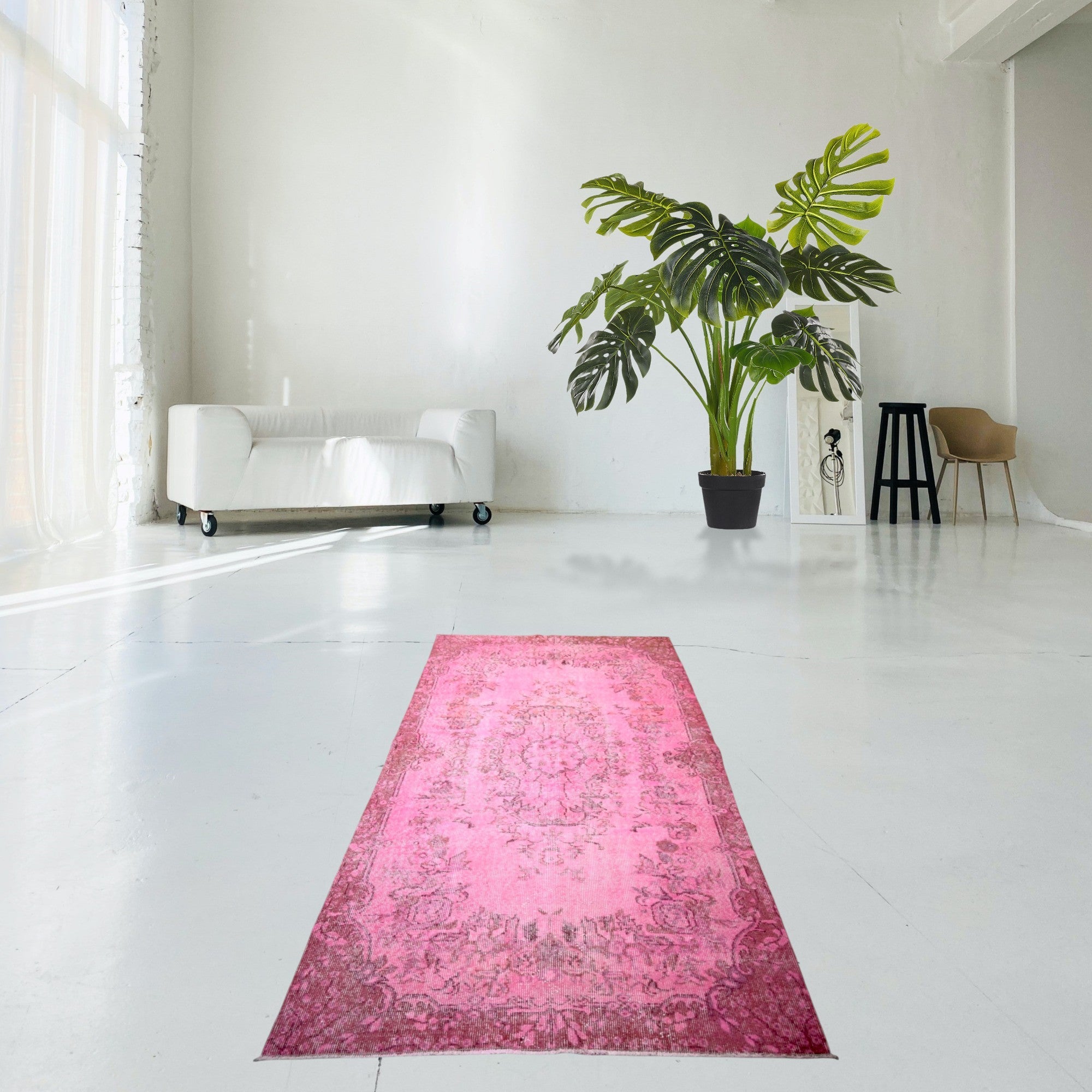 Pink Vintage Rug - F417