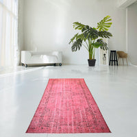 Roze vintage vloerkleed - F419 - Lavinta