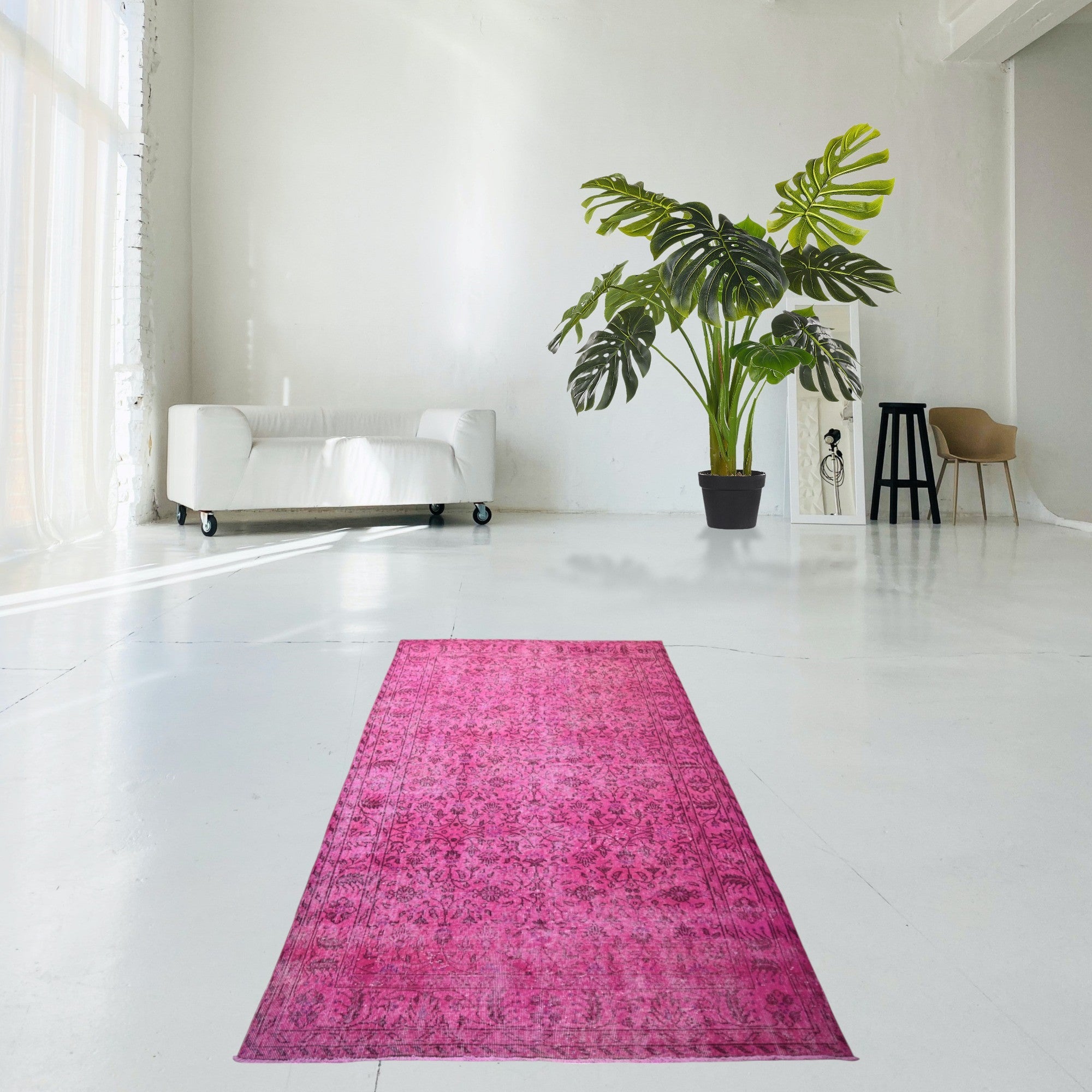 Pink Vintage Rug - F421