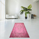 Roze vintage vloerkleed - F423 - Lavinta