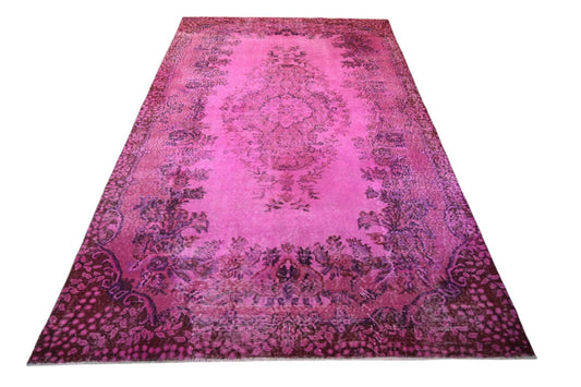 Roze vintage vloerkleed - F431 - Lavinta