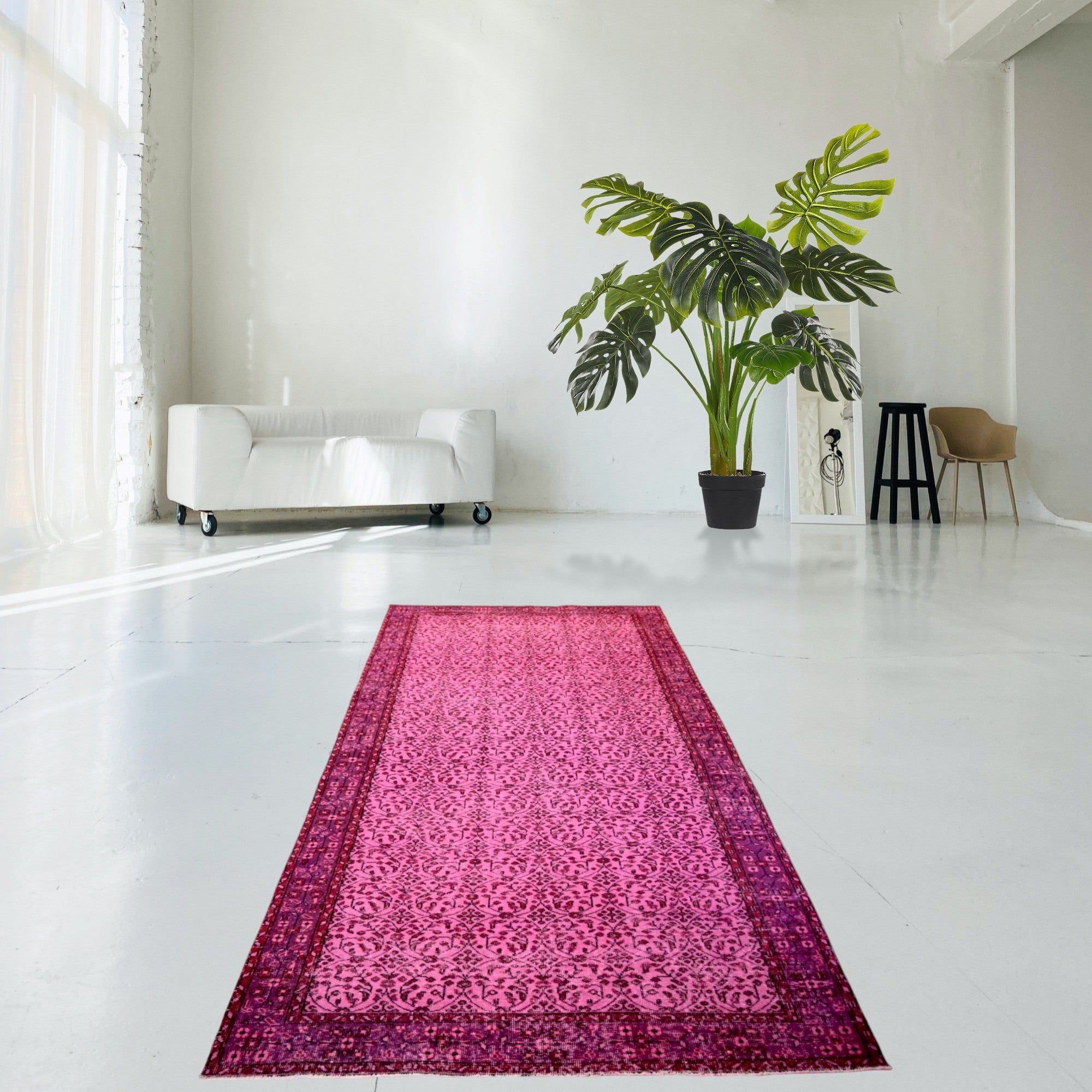 Pink Vintage Rug - F433