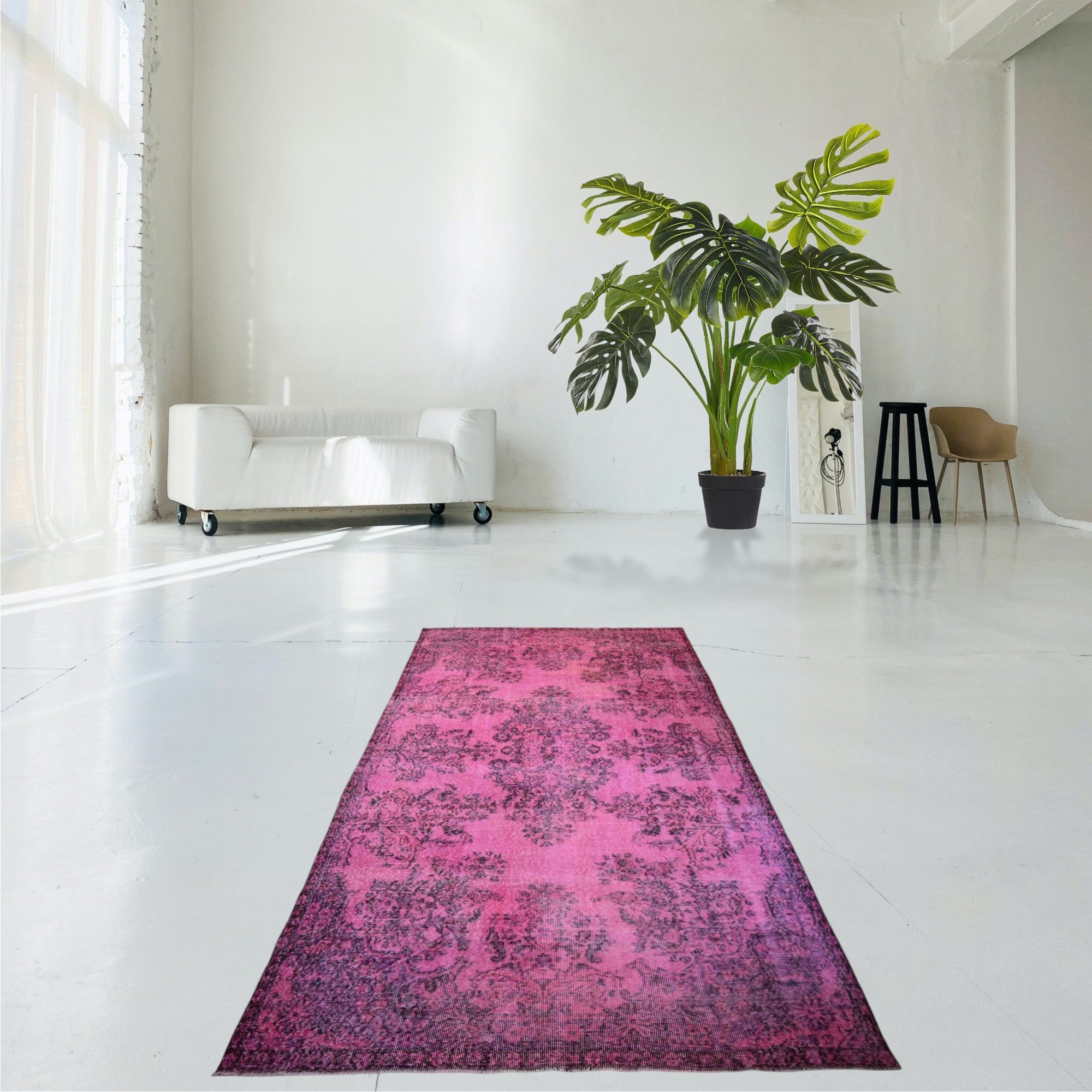 Pink Vintage Rug - F440