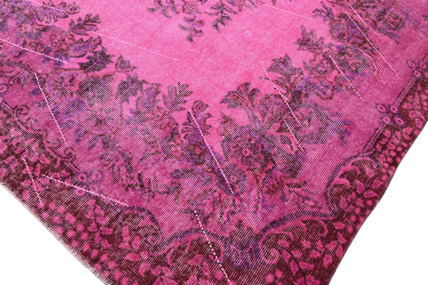 Roze vintage vloerkleed - F536 - Lavinta