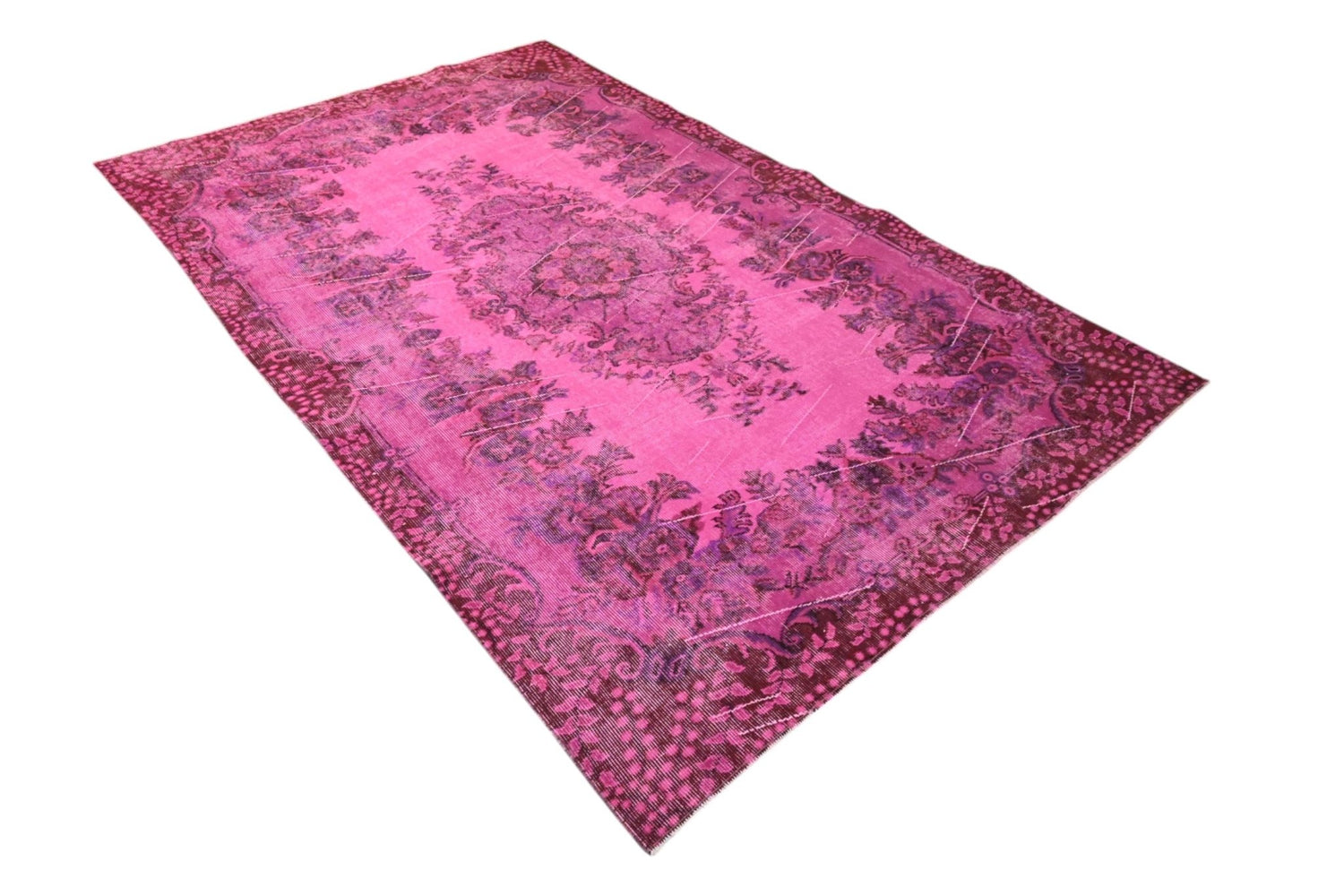 Roze vintage vloerkleed - F536 - Lavinta