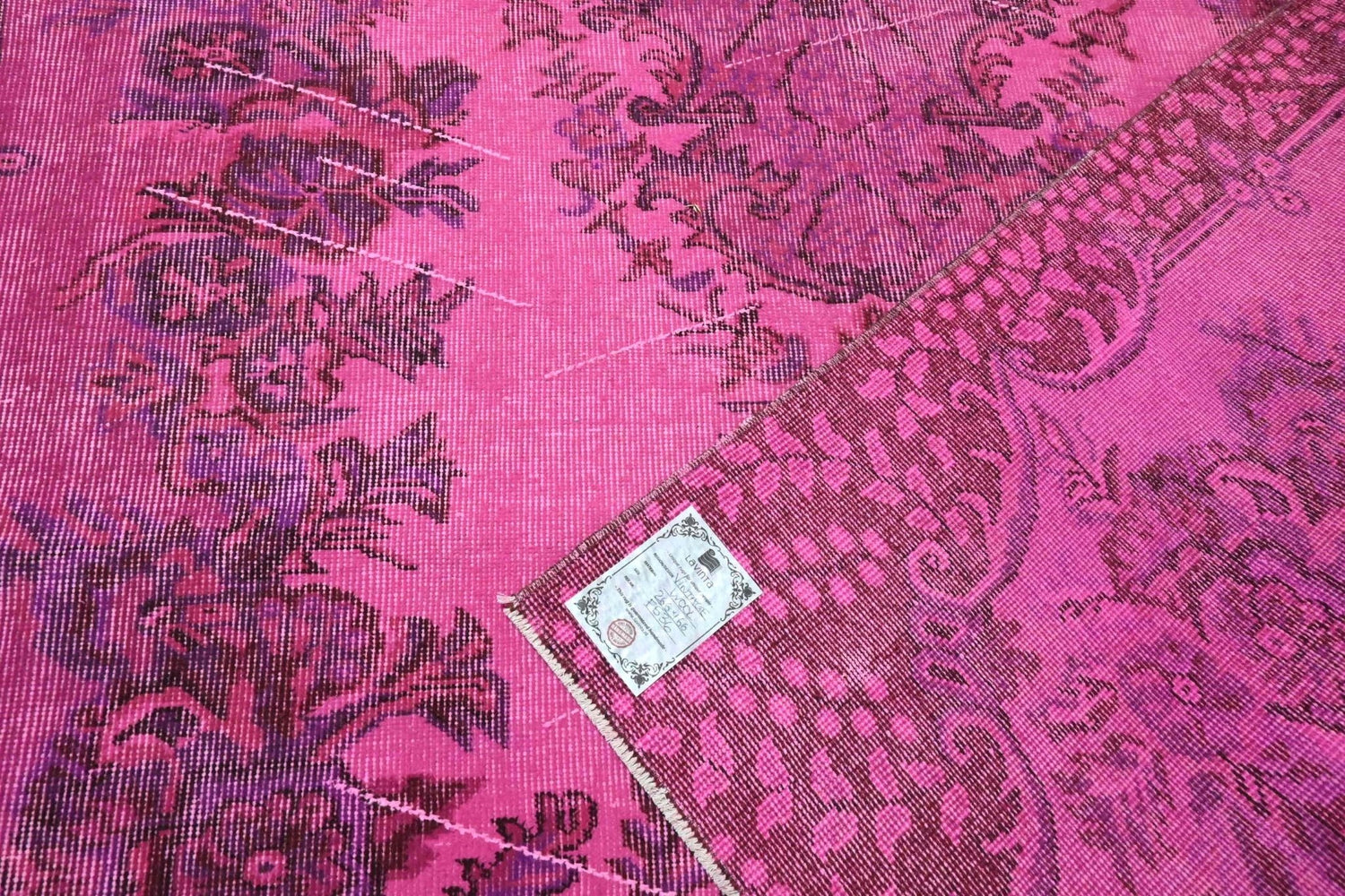 Roze vintage vloerkleed - F536 - Lavinta