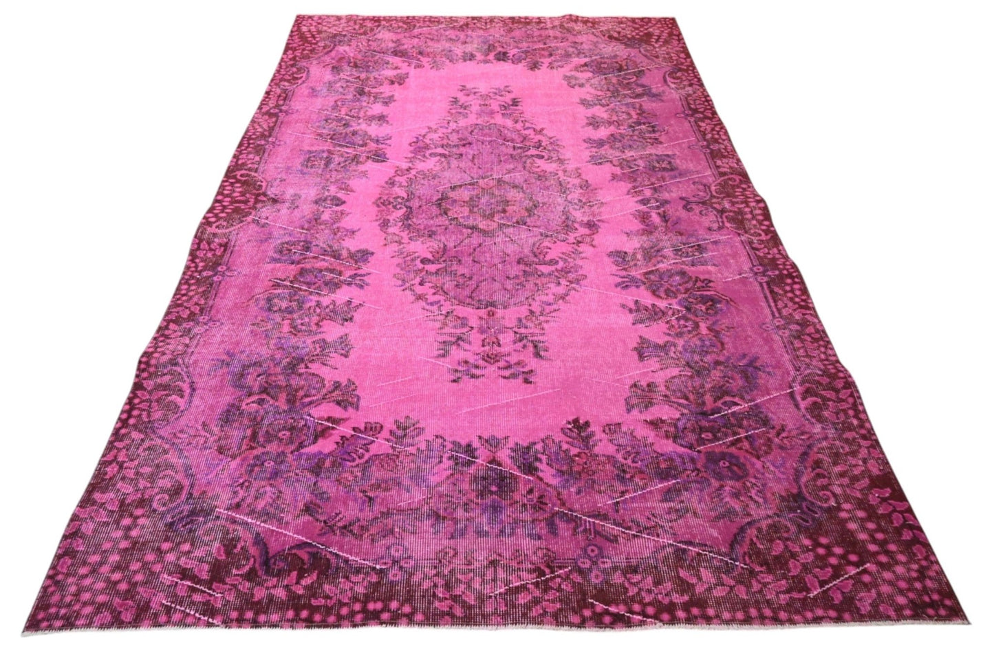 Roze vintage vloerkleed - F536 - Lavinta