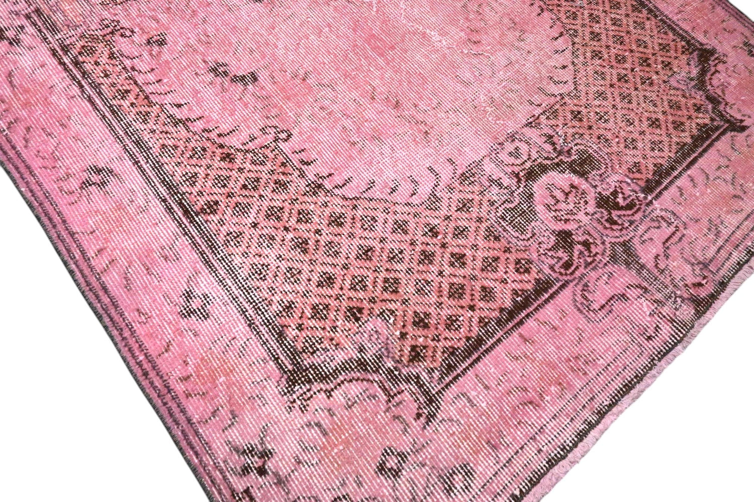 Roze vintage vloerkleed - F548 - Lavinta