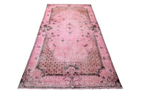 Roze vintage vloerkleed - F548 - Lavinta