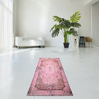 Roze vintage vloerkleed - F548 - Lavinta