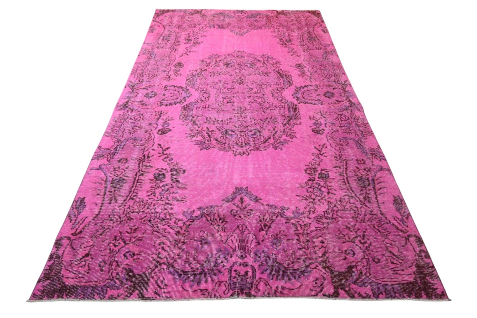 Roze vintage vloerkleed - F563