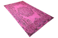 Roze vintage vloerkleed - F563 - Lavinta