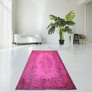 Roze vintage vloerkleed - F565 - Lavinta