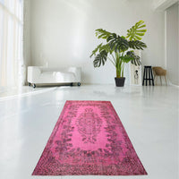 Roze vintage vloerkleed - F567 - Lavinta