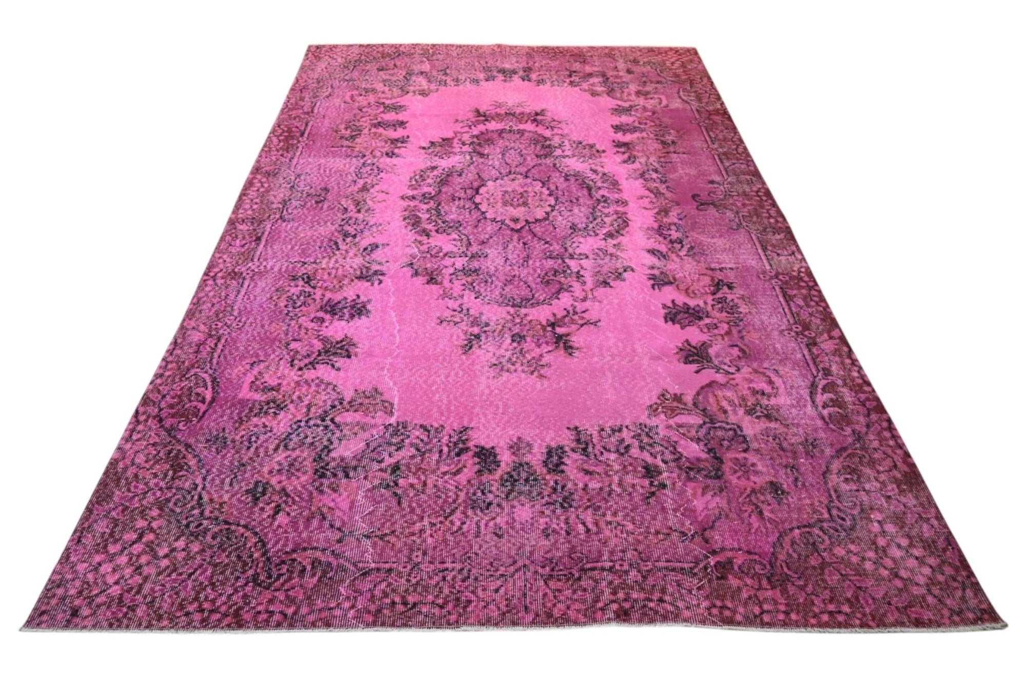 Roze vintage vloerkleed - F572