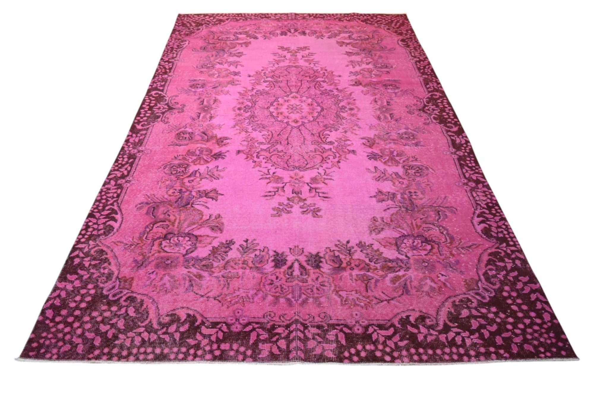 Roze vintage vloerkleed - F590