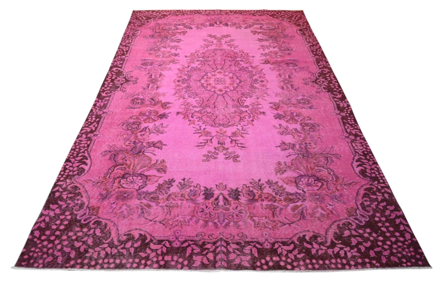 Roze vintage vloerkleed - F590 - Lavinta