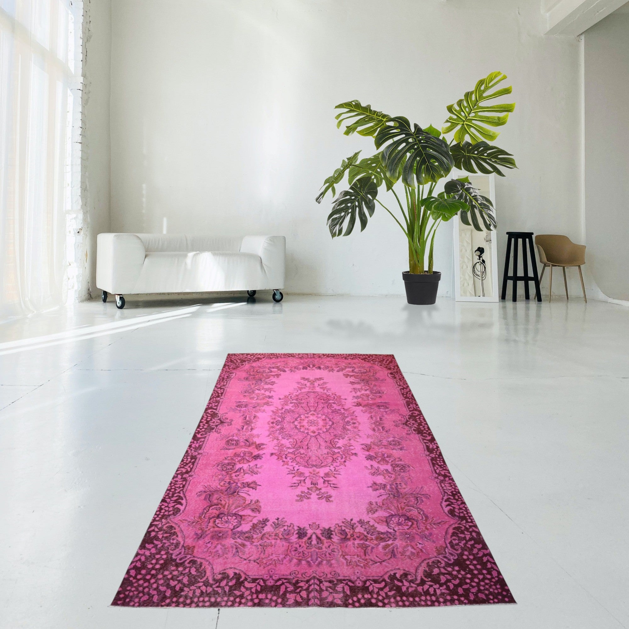 Pink Vintage Rug - F590