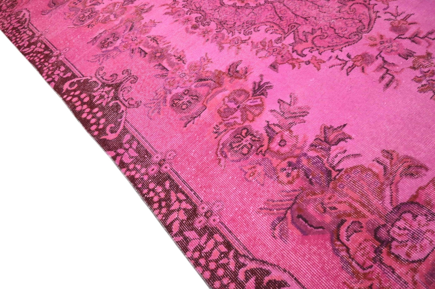 Roze vintage vloerkleed - F590 - Lavinta