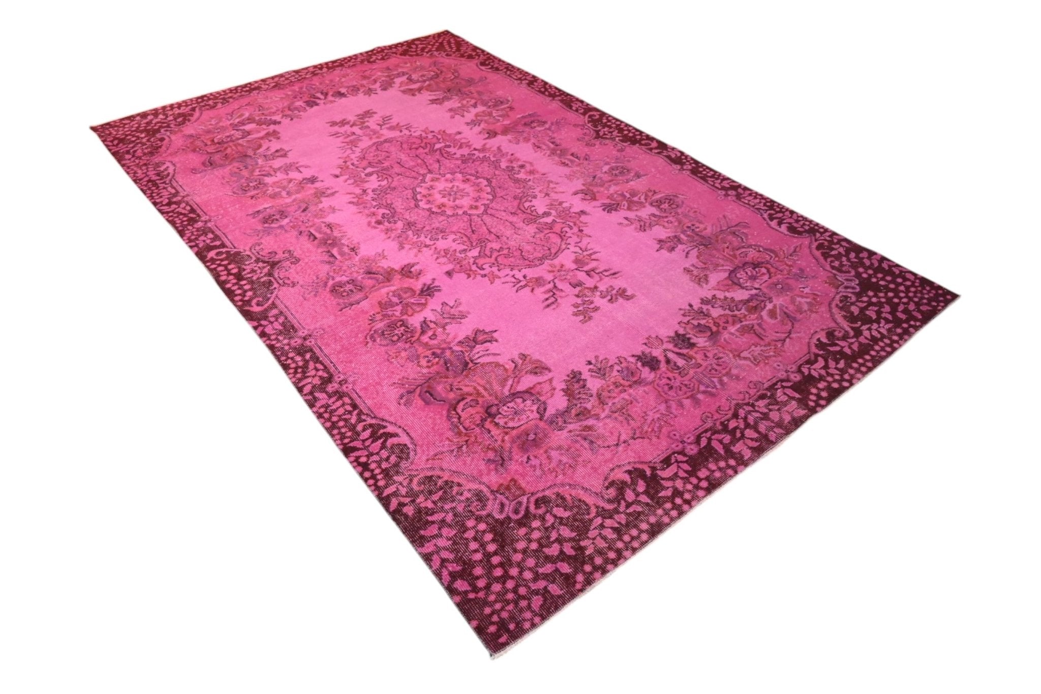 Roze vintage vloerkleed - F590 - Lavinta