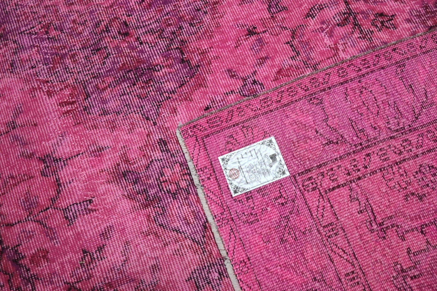 Roze vintage vloerkleed - F593 - Lavinta